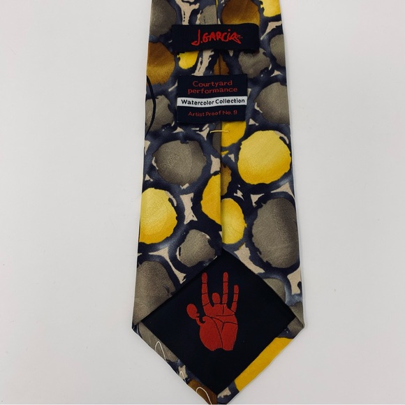 J GARCIA Courtyard Performance Watercolor Collection Artist Proof No. 9 Silk Tie - Picture 3 of 11